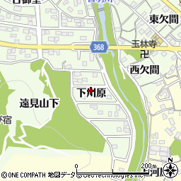 愛知県豊川市御油町下川原55周辺の地図