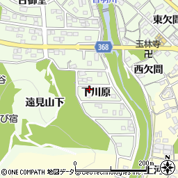 愛知県豊川市御油町下川原53周辺の地図
