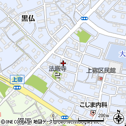 愛知県豊川市八幡町上宿45周辺の地図