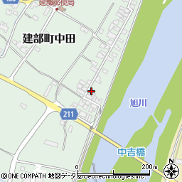 岡山県岡山市北区建部町中田659-1周辺の地図