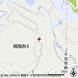 兵庫県西宮市国見台3丁目周辺の地図