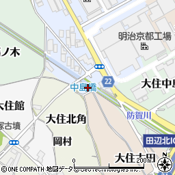 京都府京田辺市大住池ノ端49-1周辺の地図