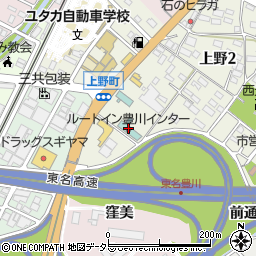 ホテルルートイン豊川インター周辺の地図