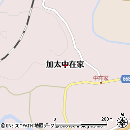 三重県亀山市加太中在家周辺の地図