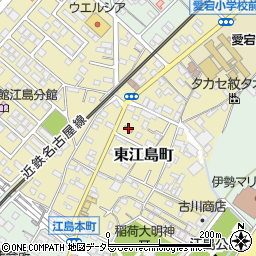 鈴鹿江島郵便局周辺の地図