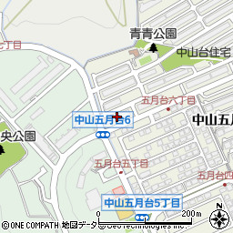 中山五月台住宅２６号棟周辺の地図