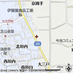 京都府城陽市枇杷庄大三戸27-4周辺の地図