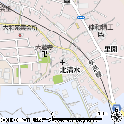 京都府城陽市長池北清水3周辺の地図