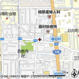 大阪府高槻市春日町5周辺の地図