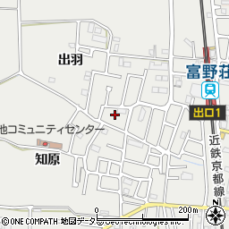 京都府城陽市枇杷庄出羽29周辺の地図
