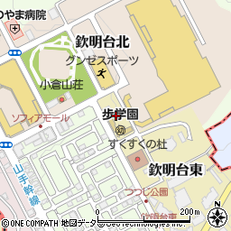 京都府八幡市欽明台東1周辺の地図
