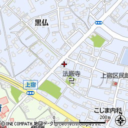 愛知県豊川市八幡町上宿107周辺の地図