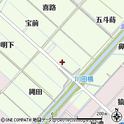 愛知県西尾市寺津町圦ノ口周辺の地図