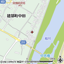 岡山県岡山市北区建部町中田661周辺の地図
