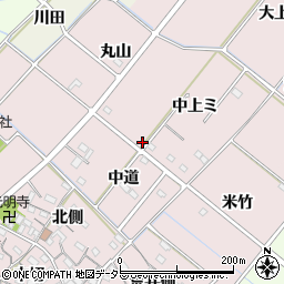 愛知県西尾市針曽根町周辺の地図