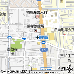 大阪府高槻市春日町6周辺の地図
