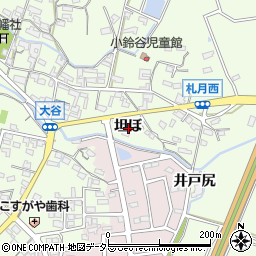 愛知県常滑市大谷坦ぼ周辺の地図