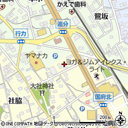 愛知県豊川市国府町清水68周辺の地図