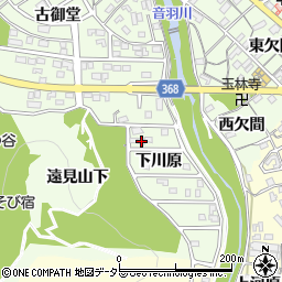 愛知県豊川市御油町下川原64周辺の地図