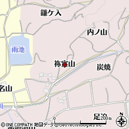 愛知県西尾市吉良町駮馬祢宜山周辺の地図
