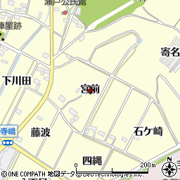 愛知県西尾市吉良町瀬戸宮前周辺の地図