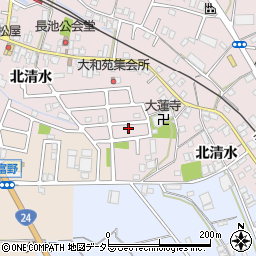 京都府城陽市長池北清水64-94周辺の地図