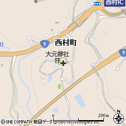 島根県浜田市西村町1240周辺の地図