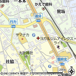 愛知県豊川市国府町清水68-2周辺の地図