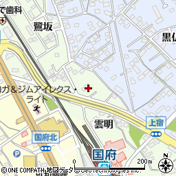 愛知県豊川市久保町（日影）周辺の地図