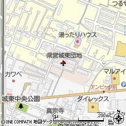 兵庫県姫路市睦町周辺の地図