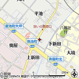 西尾信用金庫福地支店周辺の地図