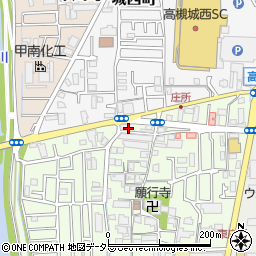 大阪府高槻市庄所町3周辺の地図