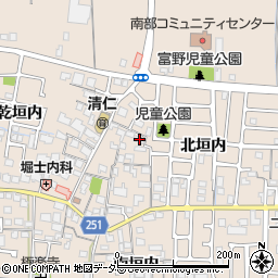 京都府城陽市富野北垣内109周辺の地図