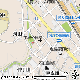 愛知県額田郡幸田町深溝会下後周辺の地図