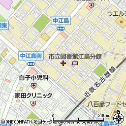 三重県鈴鹿市中江島町2-25周辺の地図