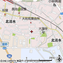 京都府城陽市長池北清水64-74周辺の地図