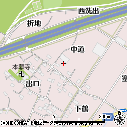 愛知県豊橋市賀茂町中道37周辺の地図