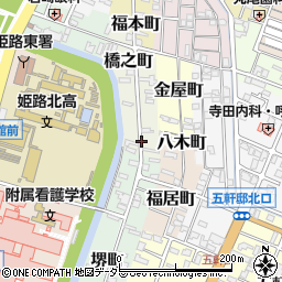 兵庫県姫路市生野町周辺の地図