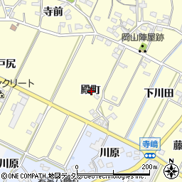愛知県西尾市吉良町岡山殿町周辺の地図