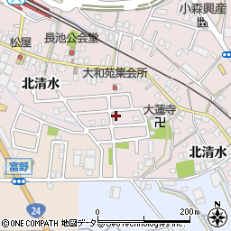 京都府城陽市長池北清水64周辺の地図