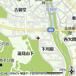 愛知県豊川市御油町下川原80周辺の地図