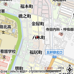 兵庫県姫路市八木町8周辺の地図