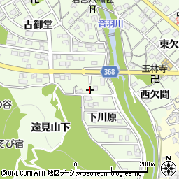 愛知県豊川市御油町下川原77周辺の地図