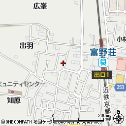 京都府城陽市枇杷庄出羽18周辺の地図