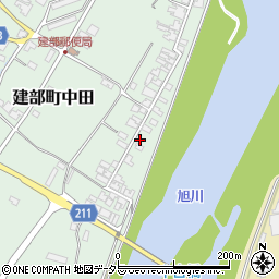 岡山県岡山市北区建部町中田666周辺の地図