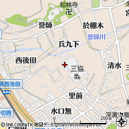 愛知県額田郡幸田町深溝城山周辺の地図