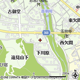 愛知県豊川市御油町下川原76周辺の地図