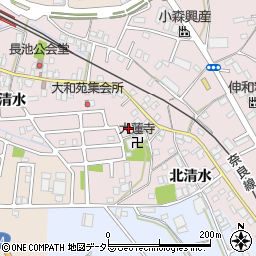 京都府城陽市長池北清水79周辺の地図