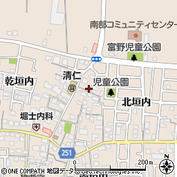 京都府城陽市富野北垣内112周辺の地図