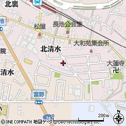 京都府城陽市長池北清水102周辺の地図